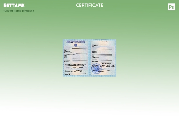 модерен стил Казахстан Канцеларија за матични книги на шаблонот за извод од мати